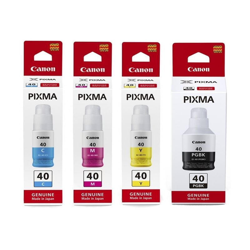 Cerneala originala Canon GI-40 Black / Cyan / Magenta / Yellow Cyan - imagine 7